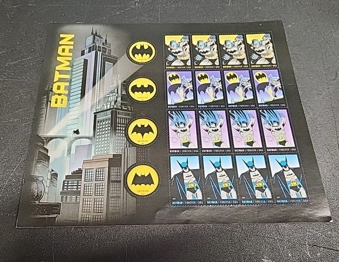 US SCOTT 4928 – 4935 SHEET (PANE) OF 20 BATMAN FOREVER STAMPS MNH