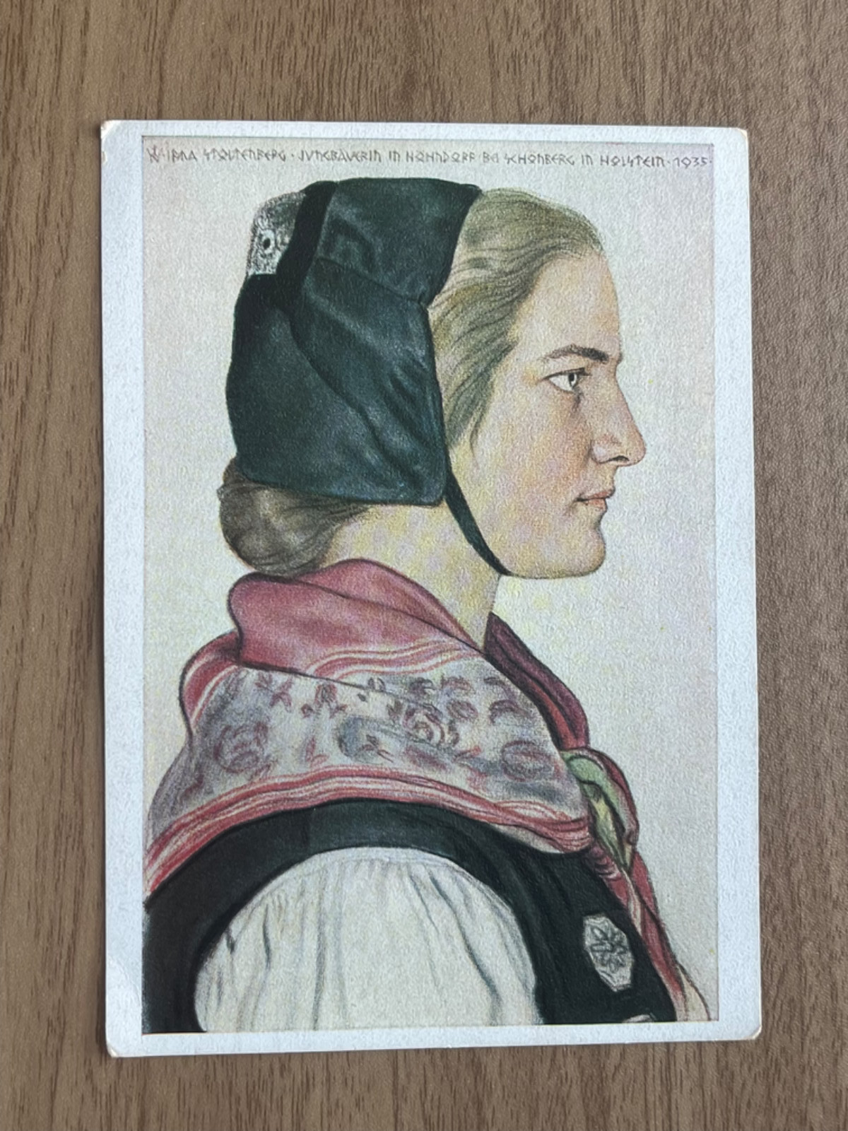 Vintage Postcard Wolfgang Willrich Holsteinische Bauerntochter Deutscher Blutade