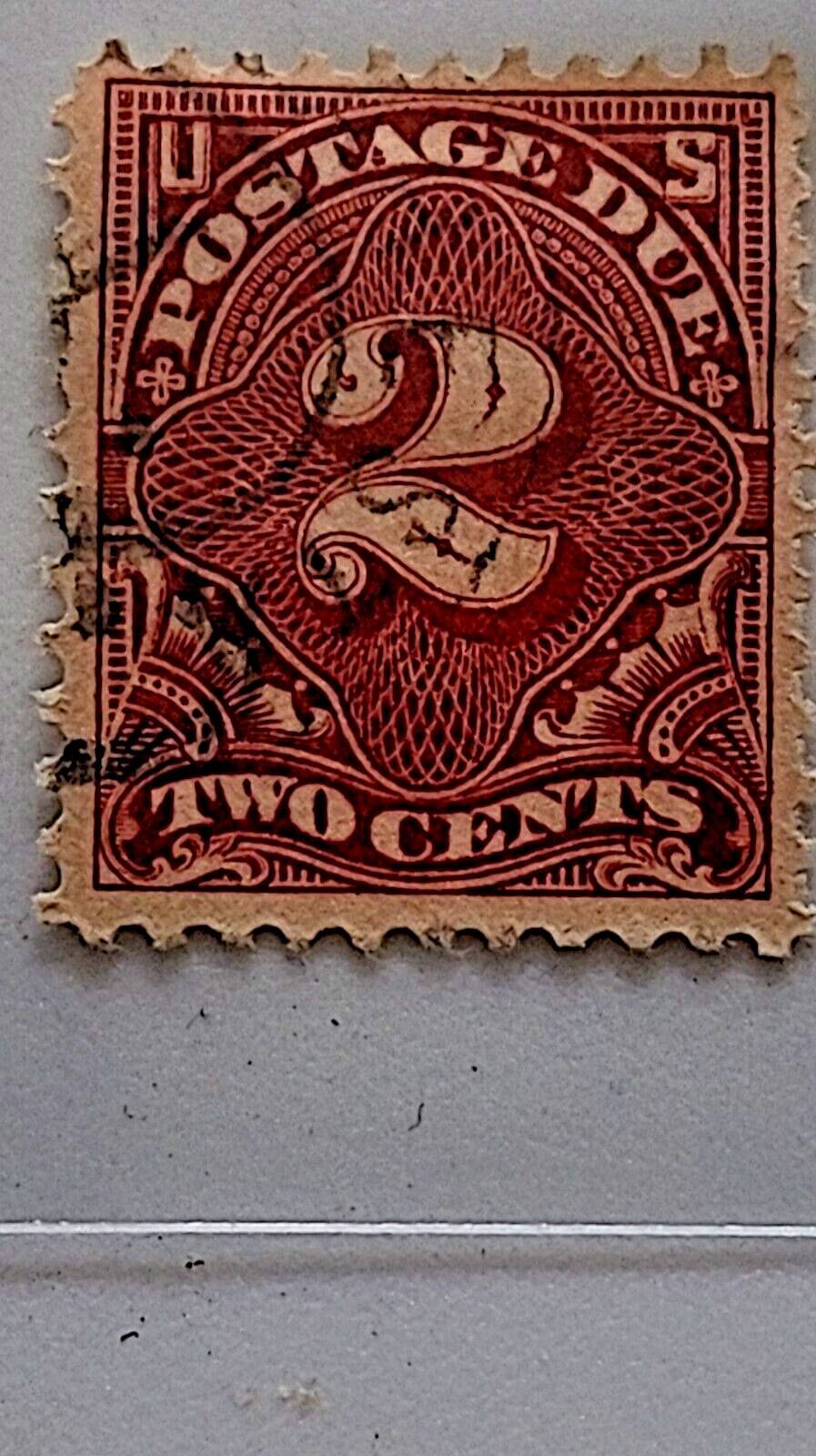 Rare US Scott #J30 2 cent postage due stamp