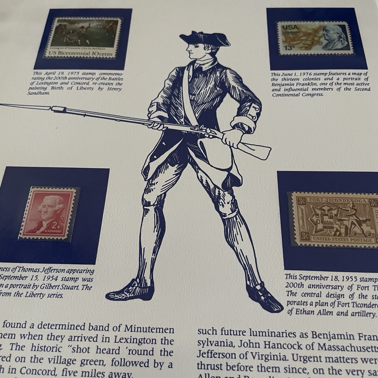 USA Stamp Series Panel A State Of War Postal Commemorative Society Pg 8
