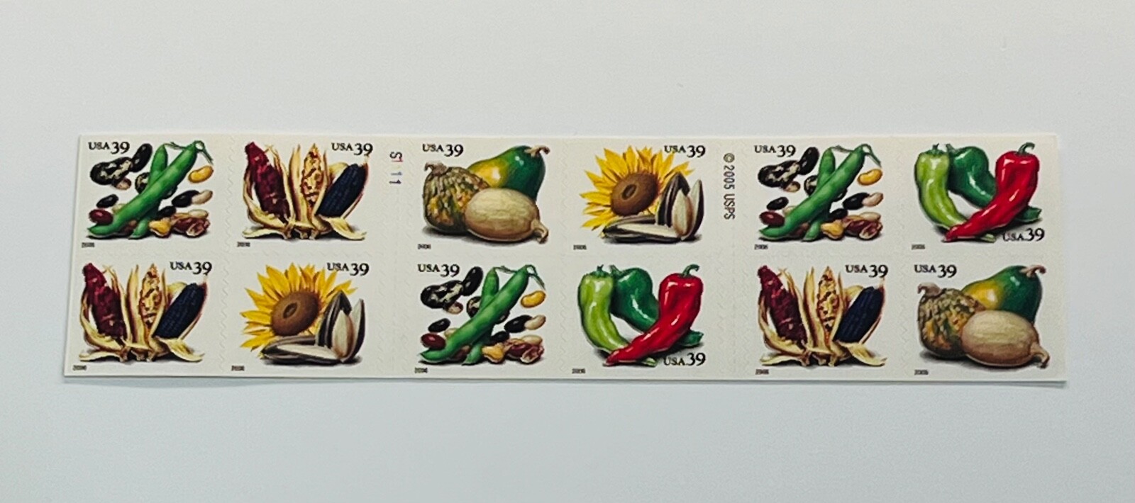 CROPS OF THE AMERICAS #4002-07 2006 Pane of 20 39 Cent Stamps MNH Free Shipping