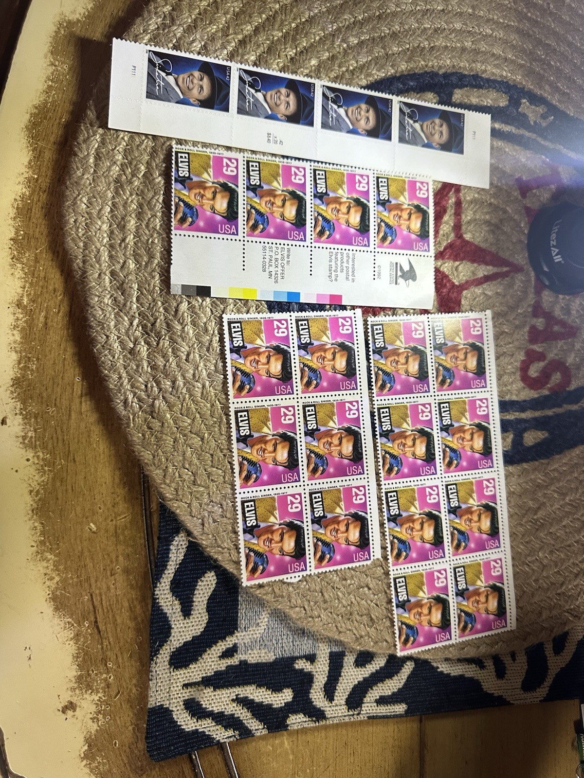 Elvis Presley And Frank Sinatra Stamps