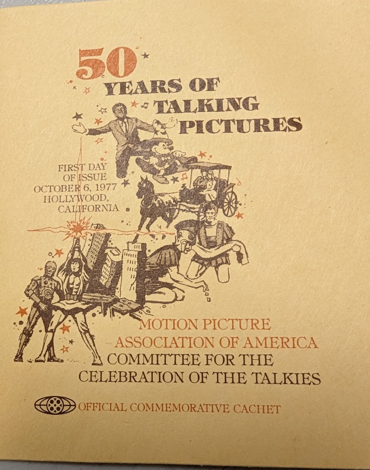 Commemorative Postage Stamp Celebrating 50 Years of Talking Pictures