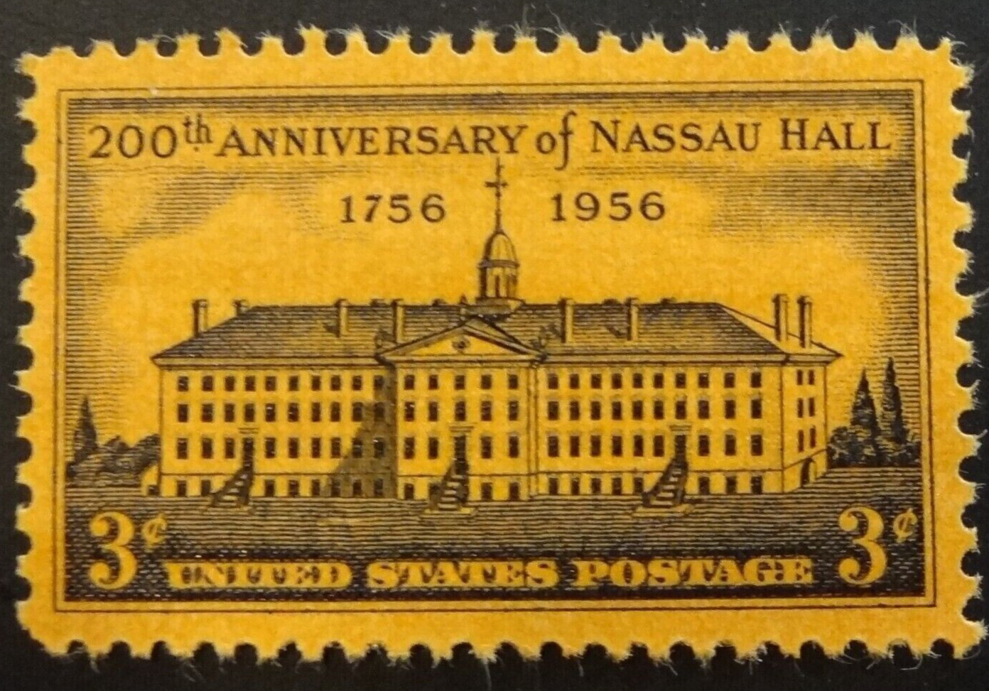 USA 1956 – 200th. Anniversary of NASSAU HALL, 1756-1956🤩MNH Stamp😎🏀Scott 1083