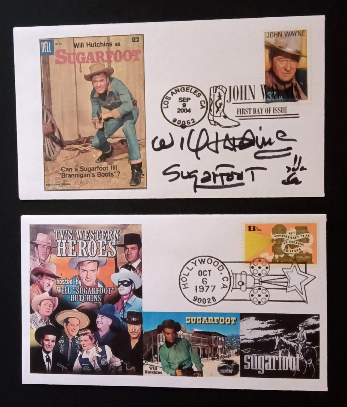Will “SUGARFOOT” Hutchins signed First Day Of Issue Cover + Additional FDC