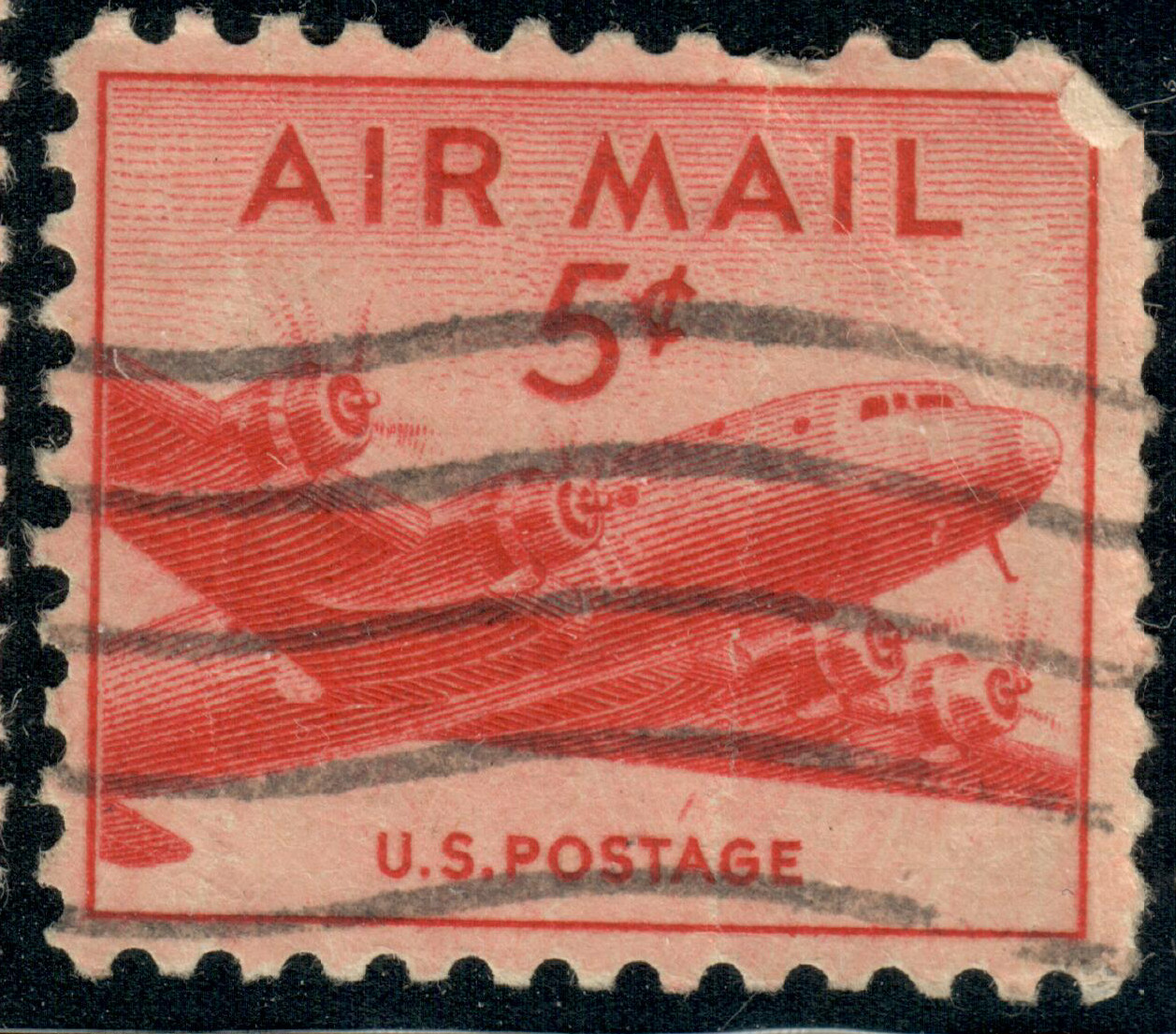 USA – 1947 – Airmail – DC-4 Skymaster – 5¢ – #3183