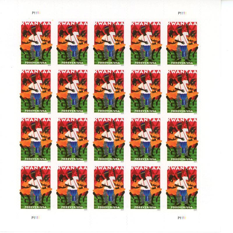 US SCOTT 5946 SHEET OF 20 KWANZAA FOREVER STAMPS MNH