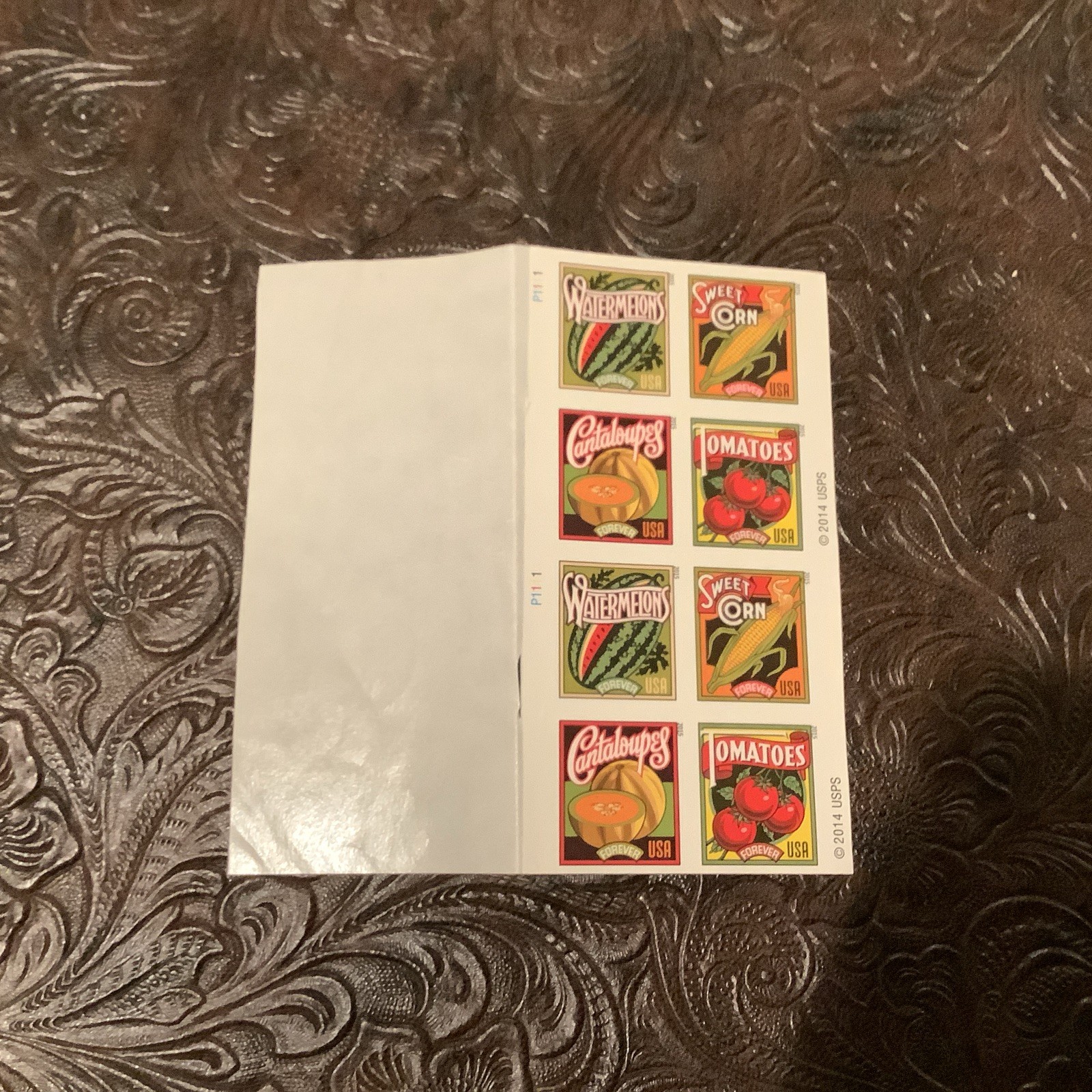 2014 US 8 First-Class Forever Stamps Imperforate (Summer Harvest)