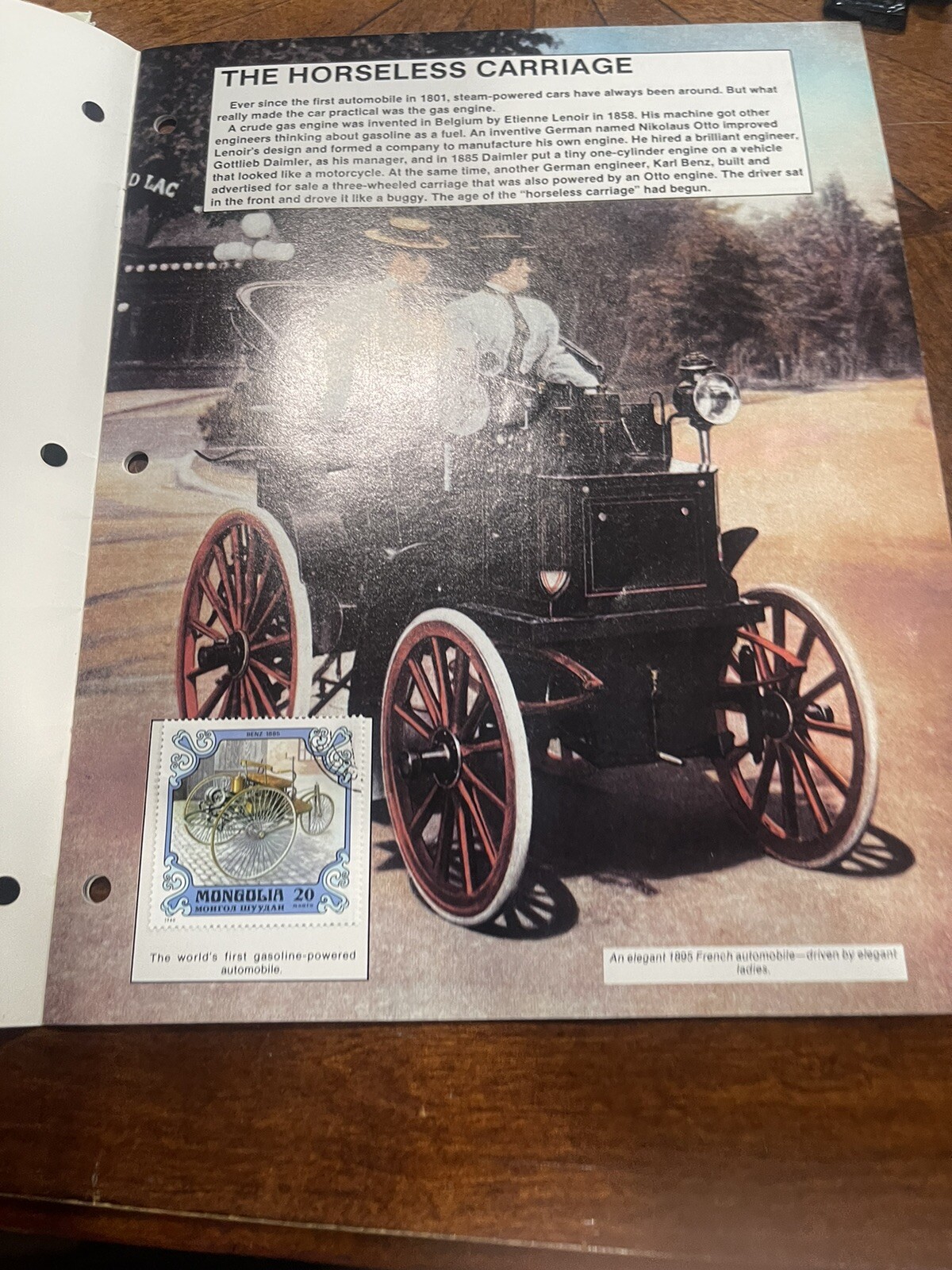 1984 USPS Automobiles A world on Wheels Stamp Collecting Kit #855 complete