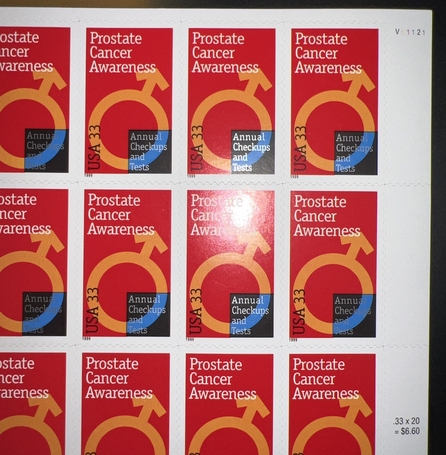 See Photos. SCOTT # 3315-PROSTATE CANCER AWARENESS