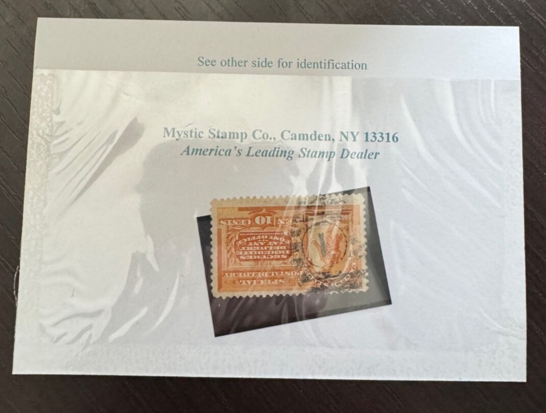 Scott E3 U. S. 10 Cent Special Postal Delivery Original Stamp Postmarked