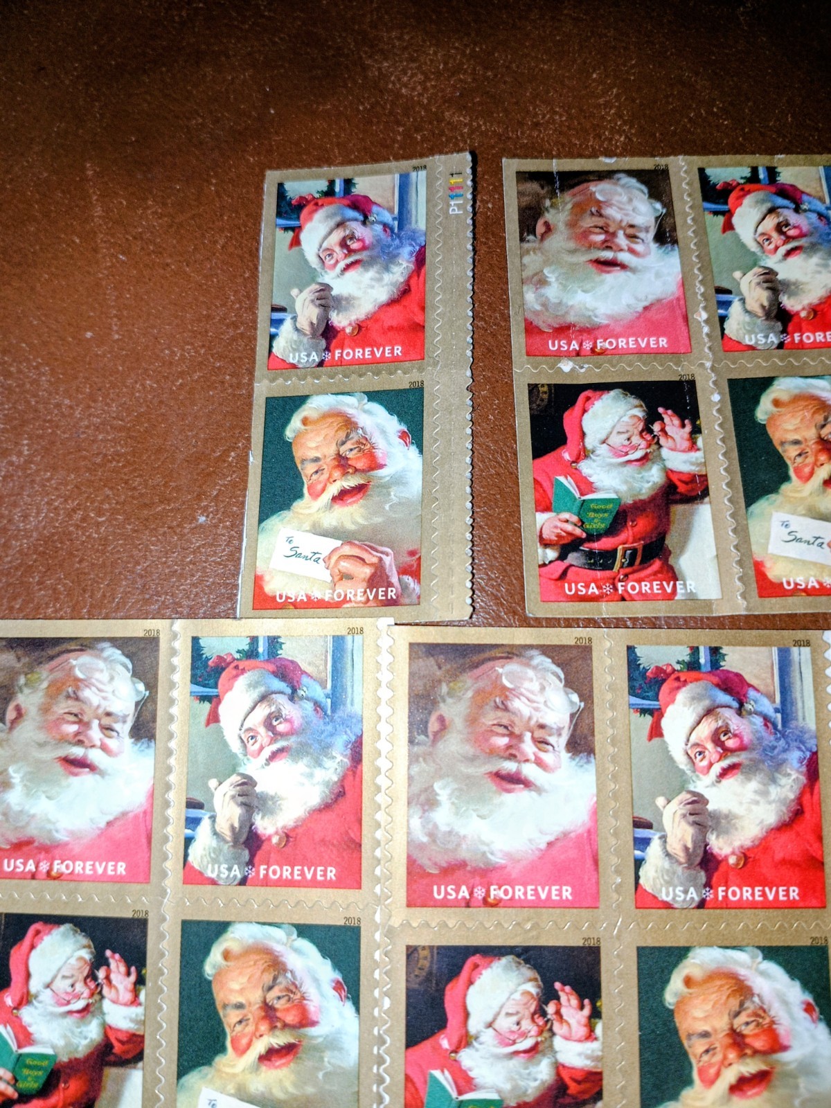 Santa Stamps USPS 2018 SPARKLING HOLIDAY EDITION! SET OF.30