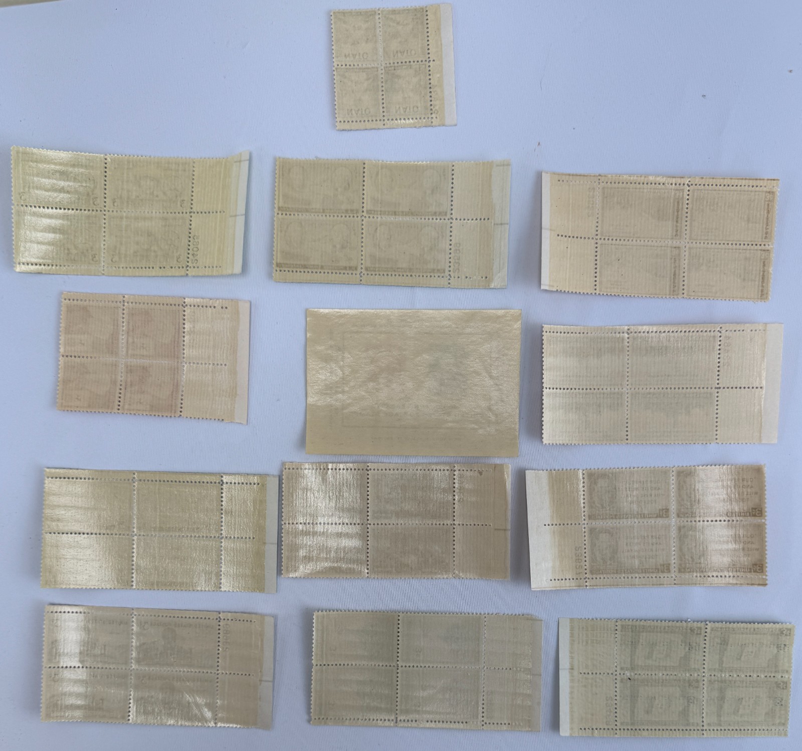 13 Mint US Commemorative Plate Blocks and CIPEX Souvenir Sheet 1946-1949