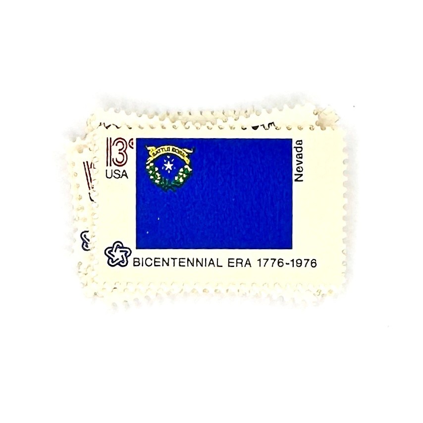 10 x Nevada State Flag 13 cents 1976 UNused US postage stamps