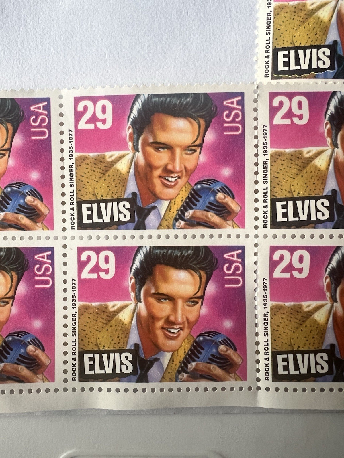 Elvis Presley 29 Cent Commemorative Stamps 1993 (7), (2) Used