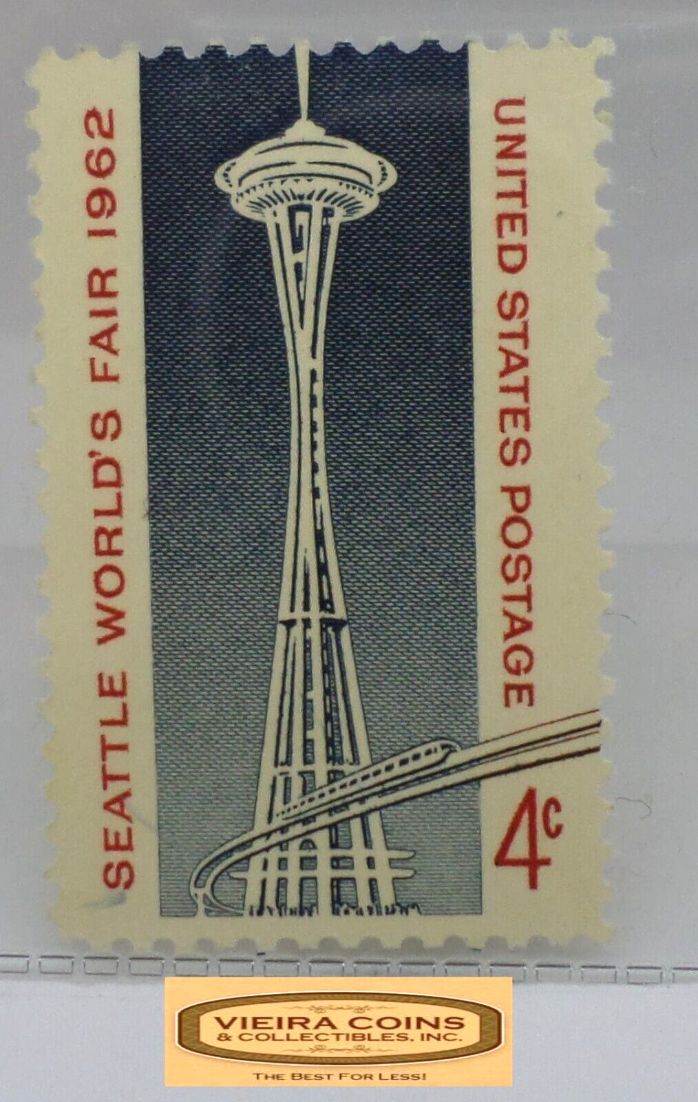 1962 USA Postage Seattle World’s Fair 4 Cents Stamp – #S41761NQ