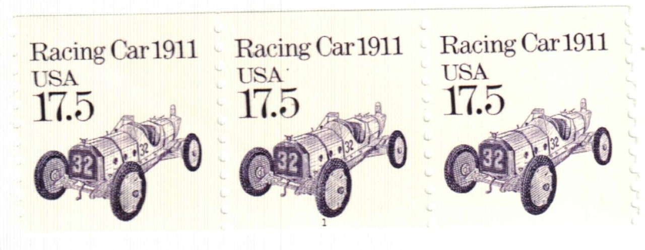 United States 17.5¢ Racing Car 1911 Postage Stamp #2262 x 100 Singles