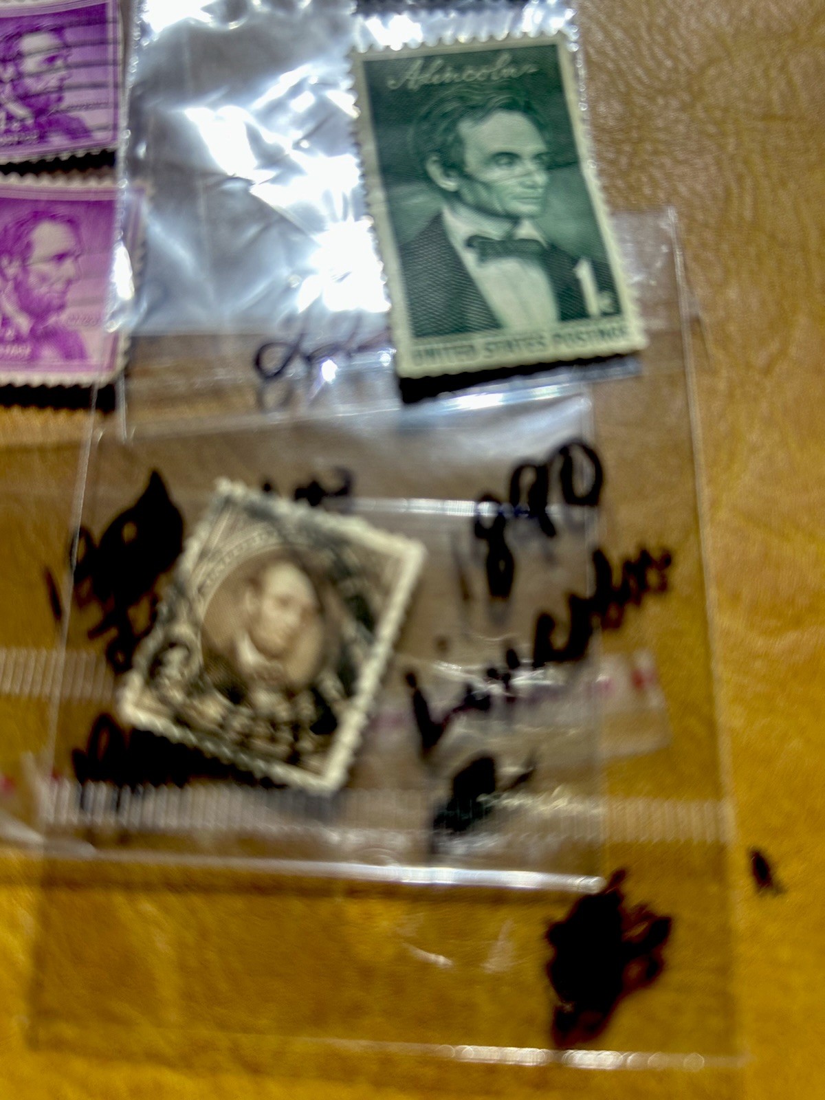 Stamps Abe Lincoln Lot (6). Great Condition.