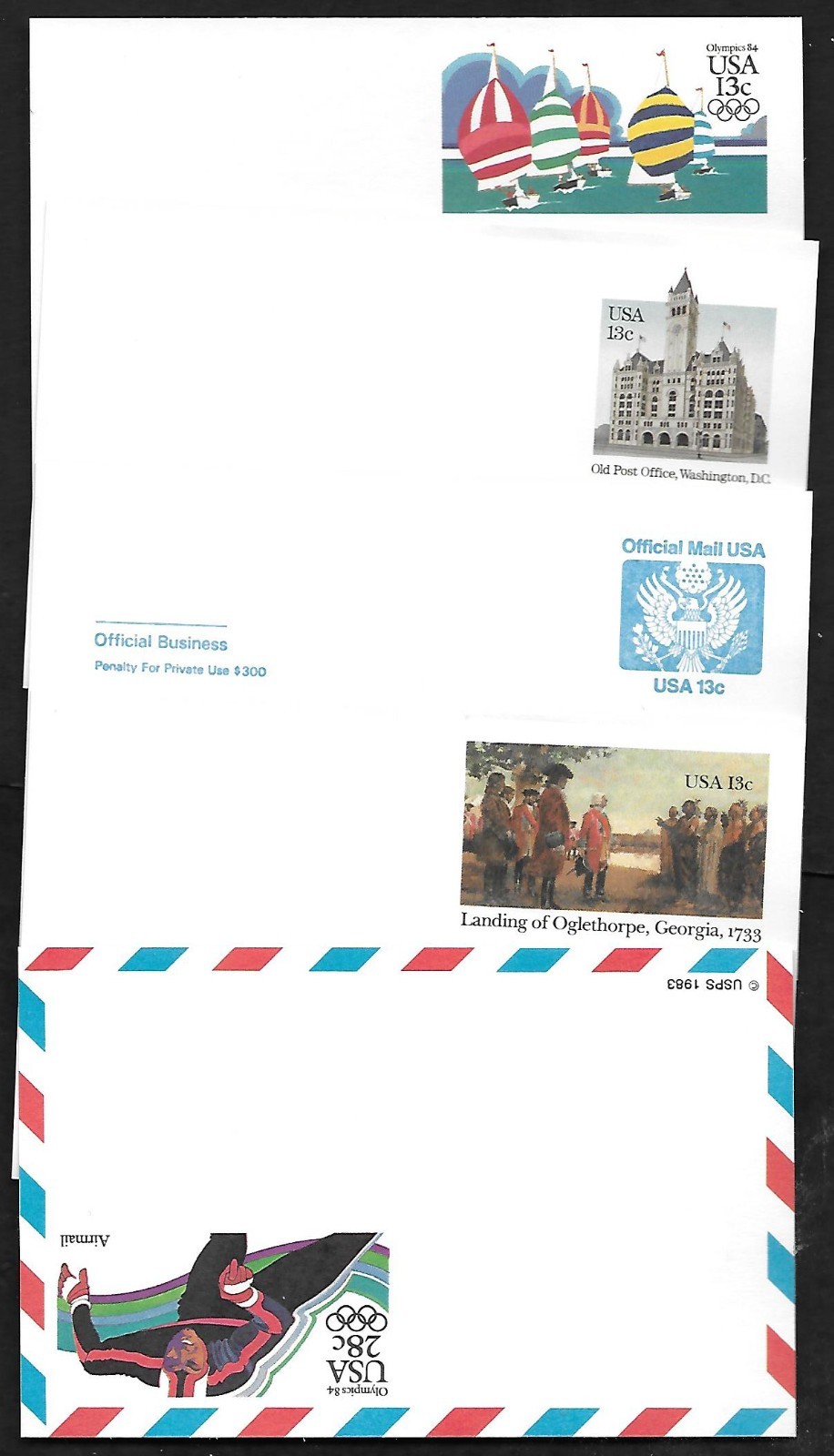United States Twenty-Two (22) Postally Issued Postcards FV – $5.24