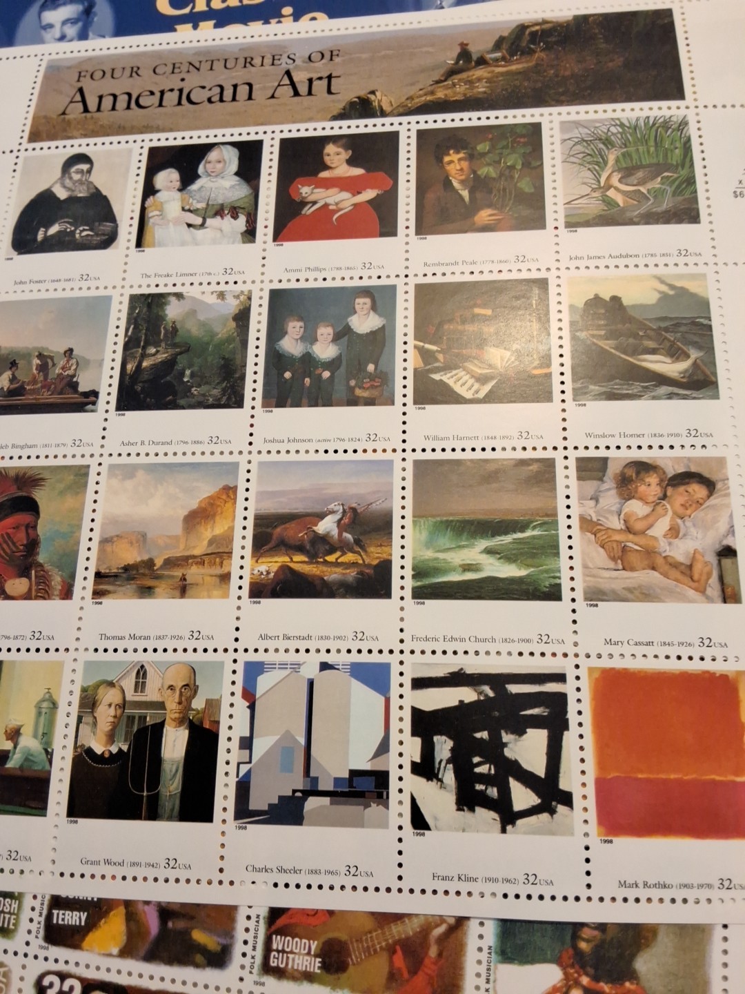 $147.20 FV Unused U.S. 32 Cent Stamps MNH Sheets Good Variety + Free Ship