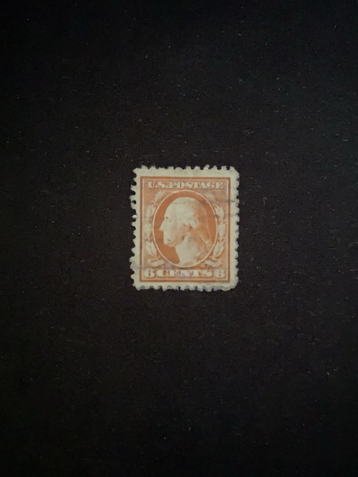 1909 6c Washington Orange Stamp