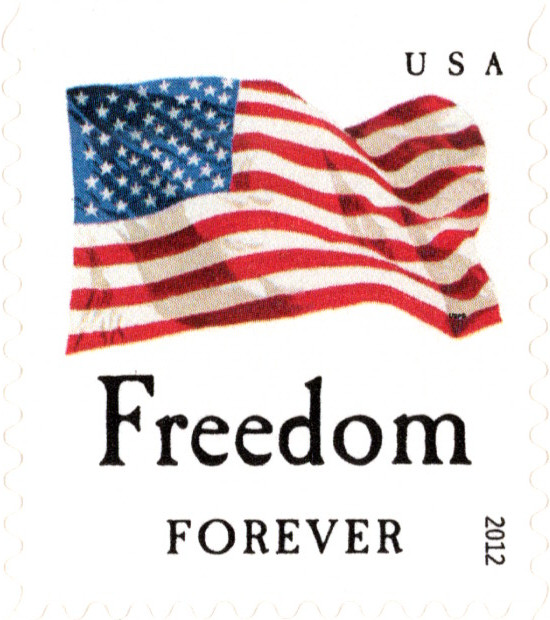 USA 2012 JUSTICE,EQUALITY,FREEDOM,LIBERTY FLAG 20 STAMP BOOKLET,SC 4641-4644 MNH