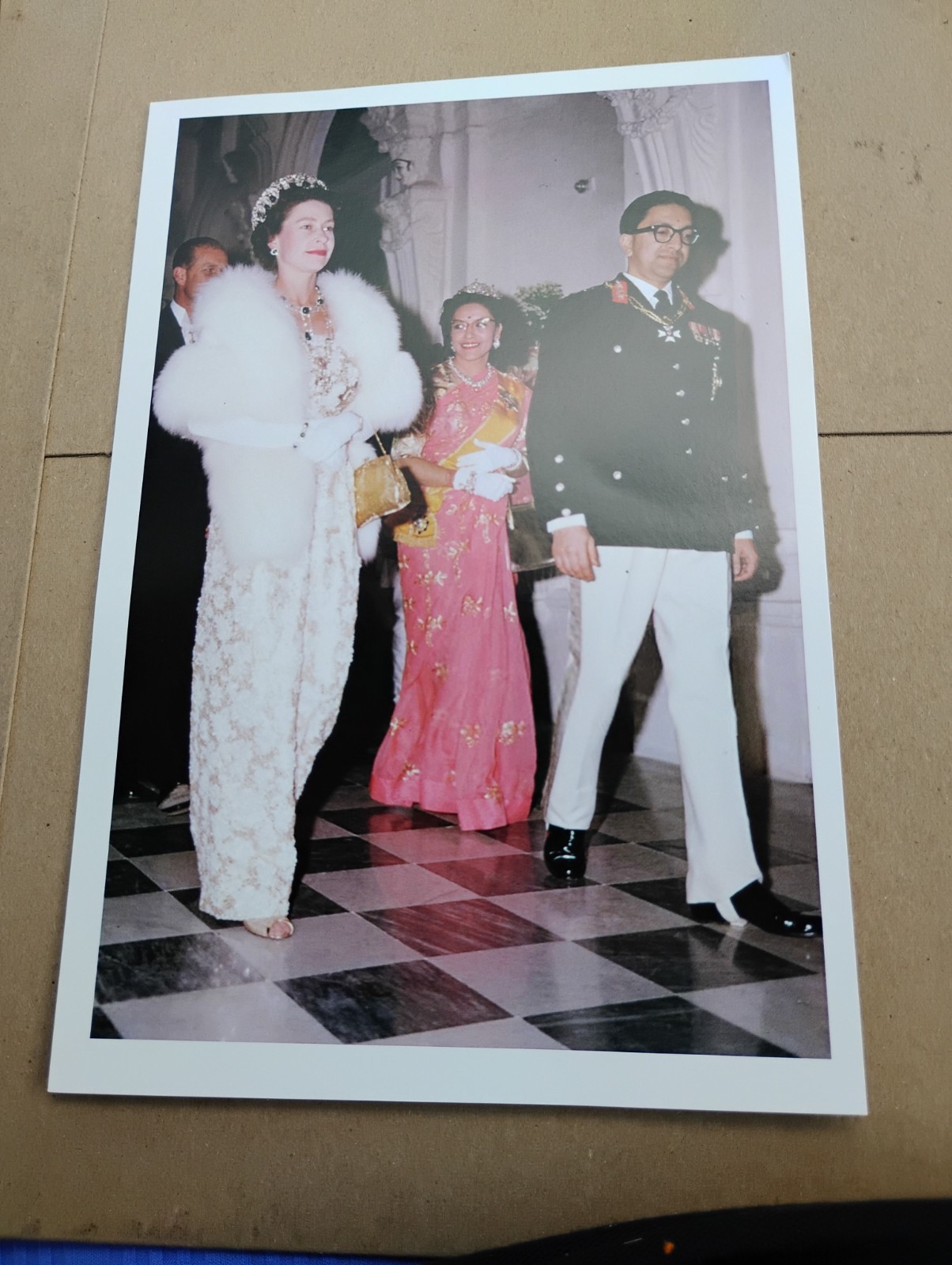 Collectors stamp with photo Queen Elizabeth