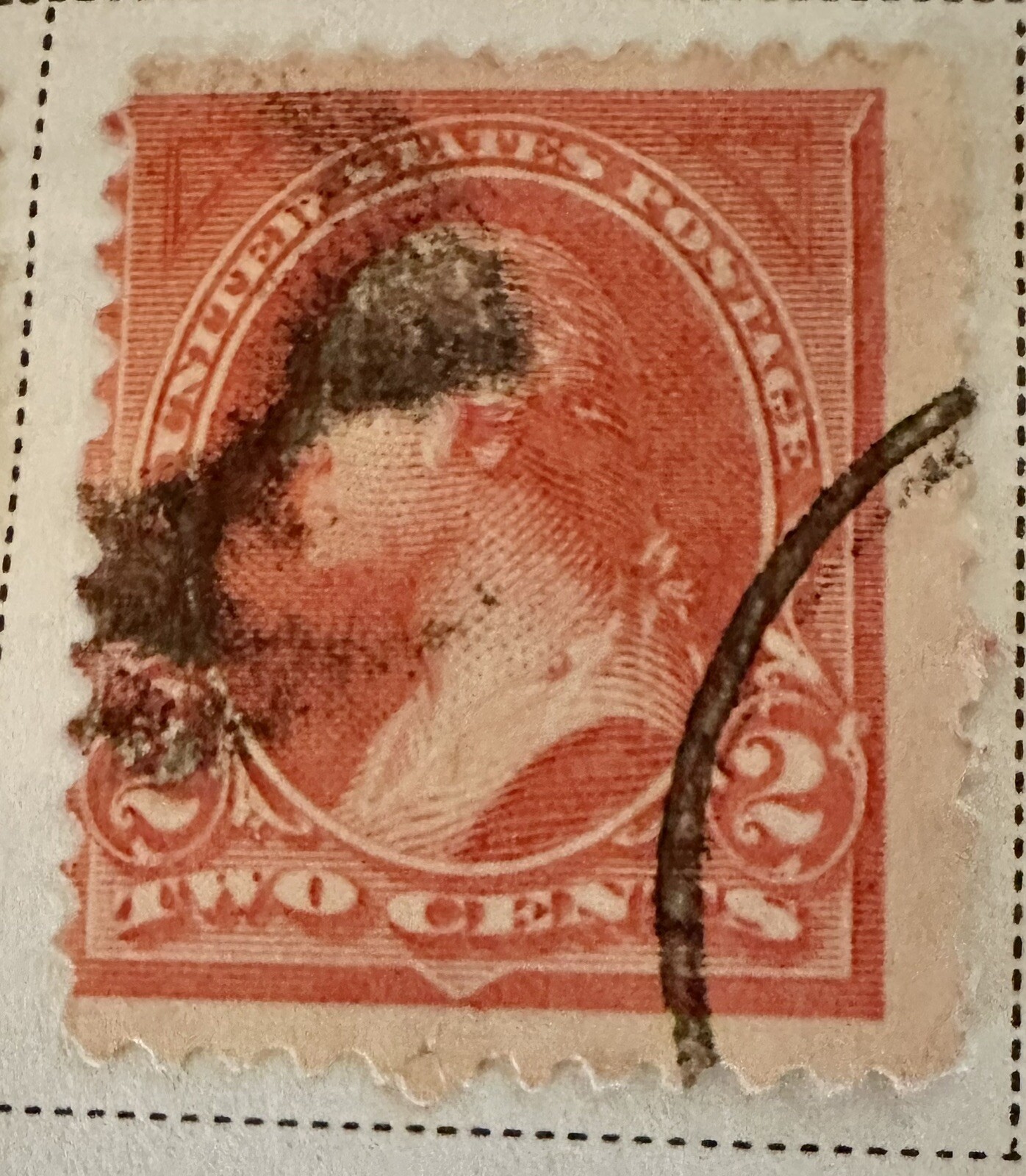 Scott #251 Stamp 1894 Washington 2 cent carmine type ll VF