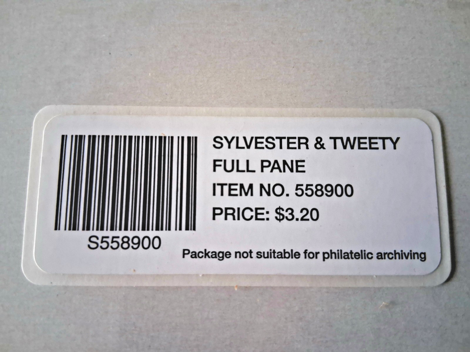 Lot of 2: Scott #3204 32c Sylvester and Tweety Looney Tunes VF US Postage MNH