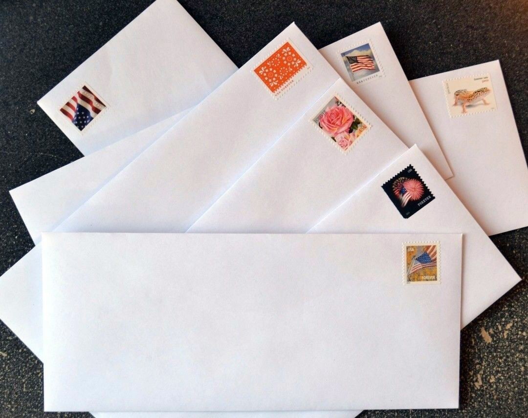 500 Stamped #10 White Envelopes with FOREVER Stamps. A $400+ Value – BRAND NEW!!