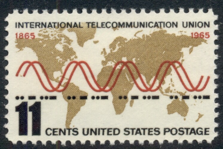 #1274 11¢ TELECOMMUNICATIONS ITU LOT OF 400 MINT STAMPS, SPICE UP YOUR MAILINGS!