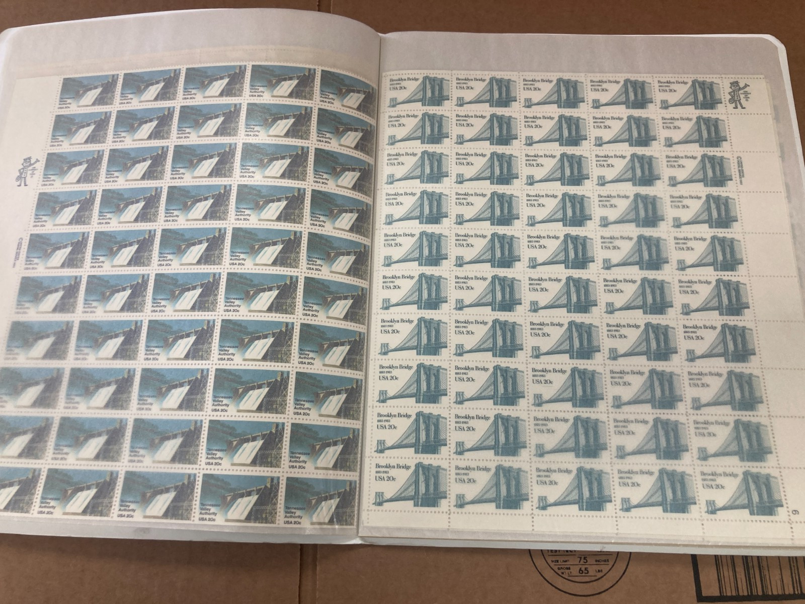 KAPPYS STAMPS DISCOUNT POSTAGE MINT SHEETS MOSTLY 13c – 20c FACE $1172.30 POST23