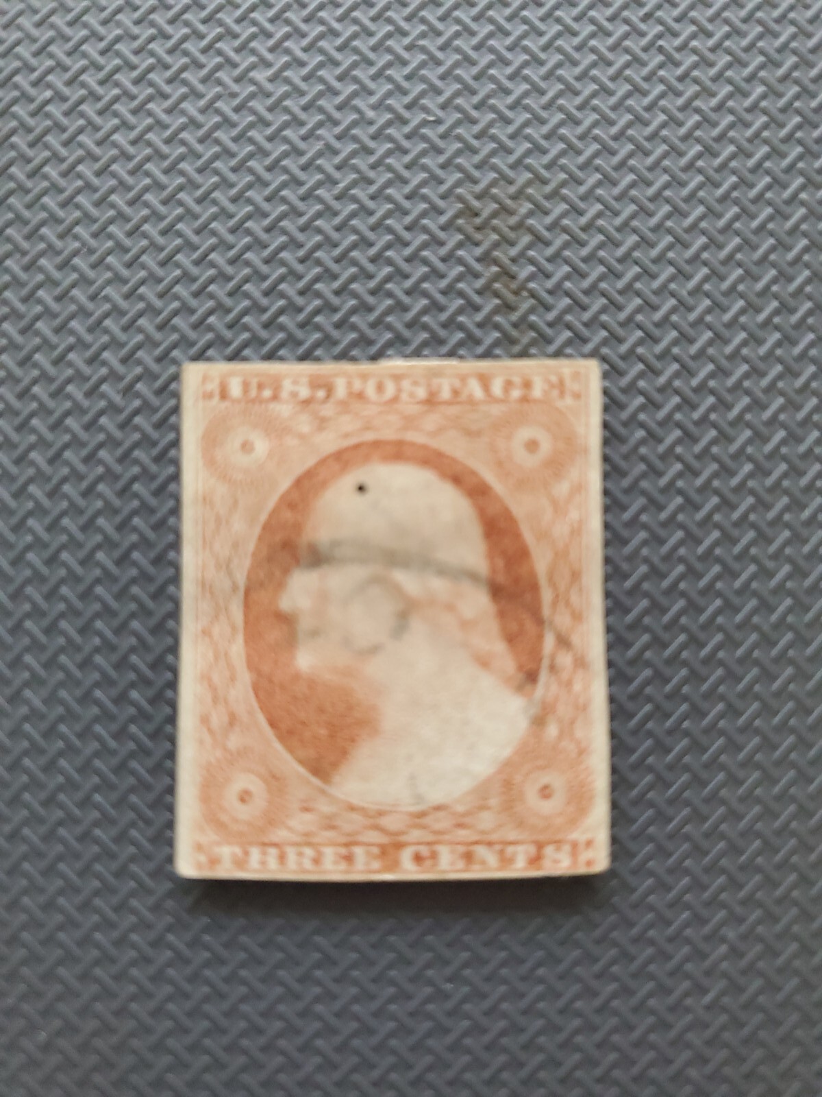 VINTAGE # 10-11 1851-1857 GEORGE WASHINGTON IMPERFORANTE