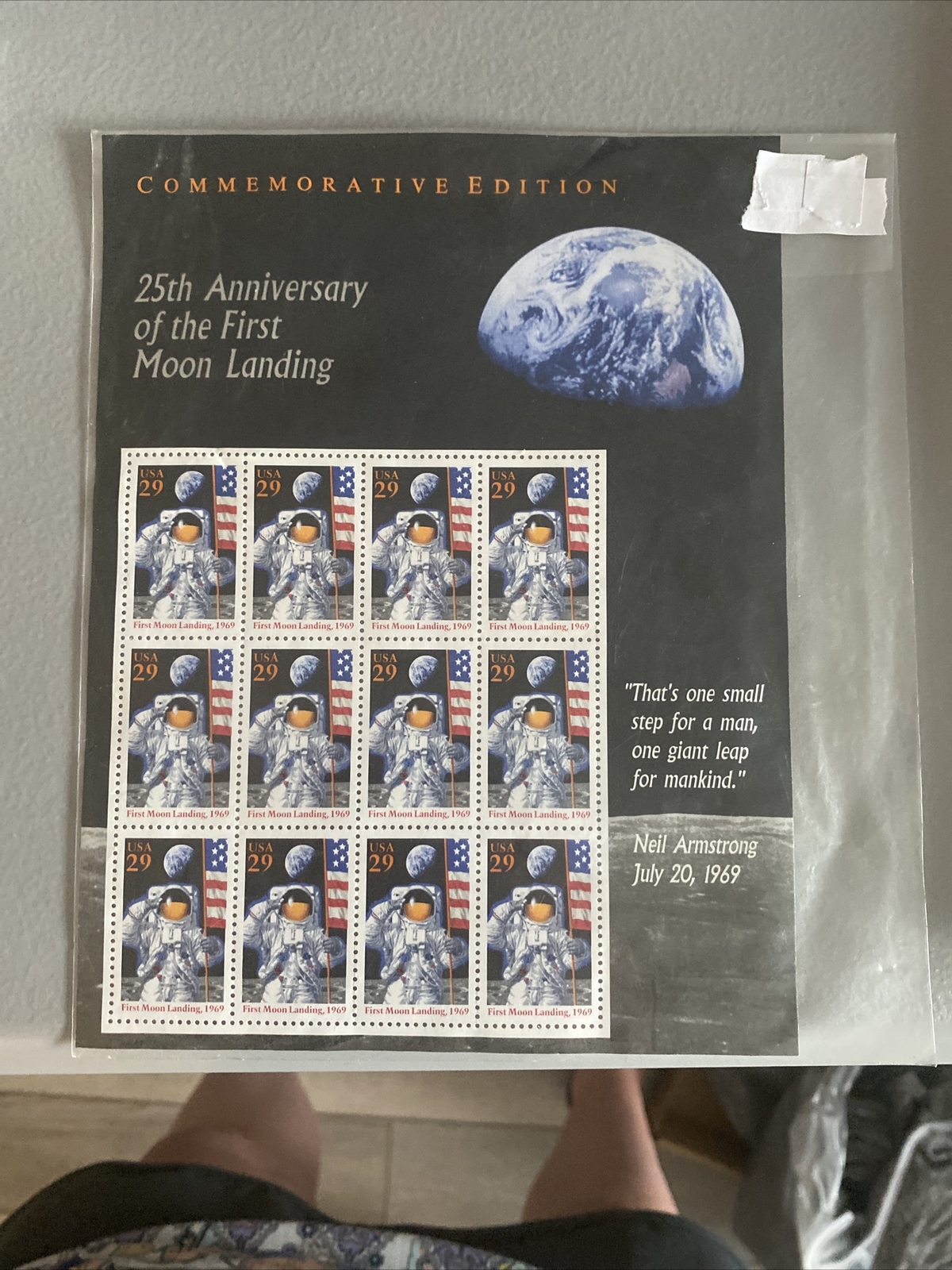 25th Anniversary Of The First Moon Landing 29 Cent Stamps Commemorative Edition