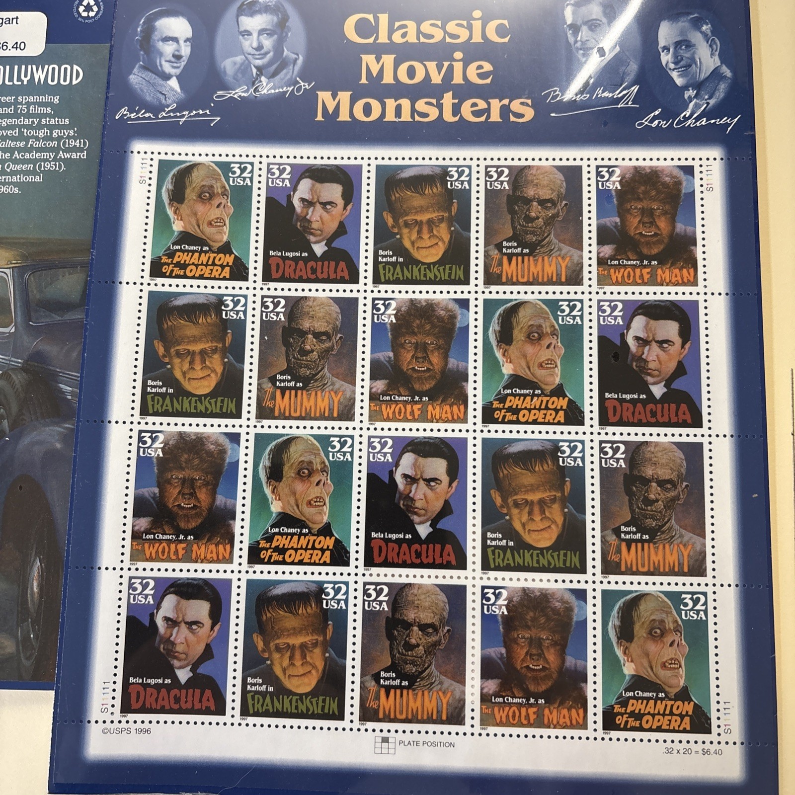 US Scott 3168 – 3172 SHEET And Humphrey Bogart Sheet MNH – Both New In Original.