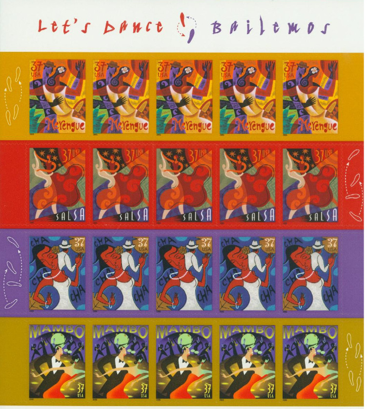 Lot of 2: Sheets 20 Stamps Scott #3939 37c Let’s Dance Bialemos MNH US Postage