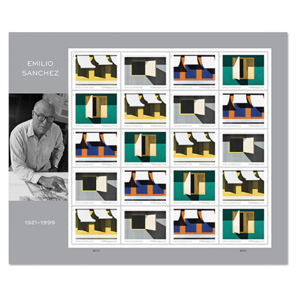 USPS New Emilio Sanchez Pane of 20