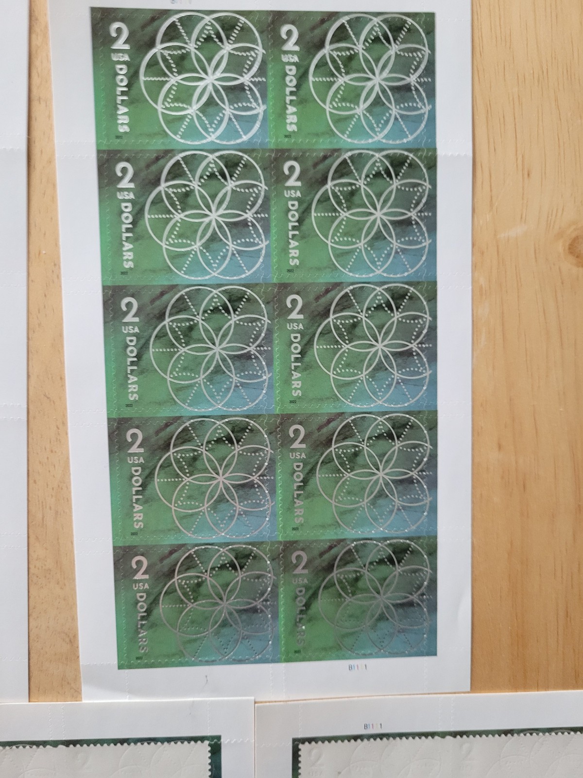 10 US $2 Stamps Leftover Usable Postage