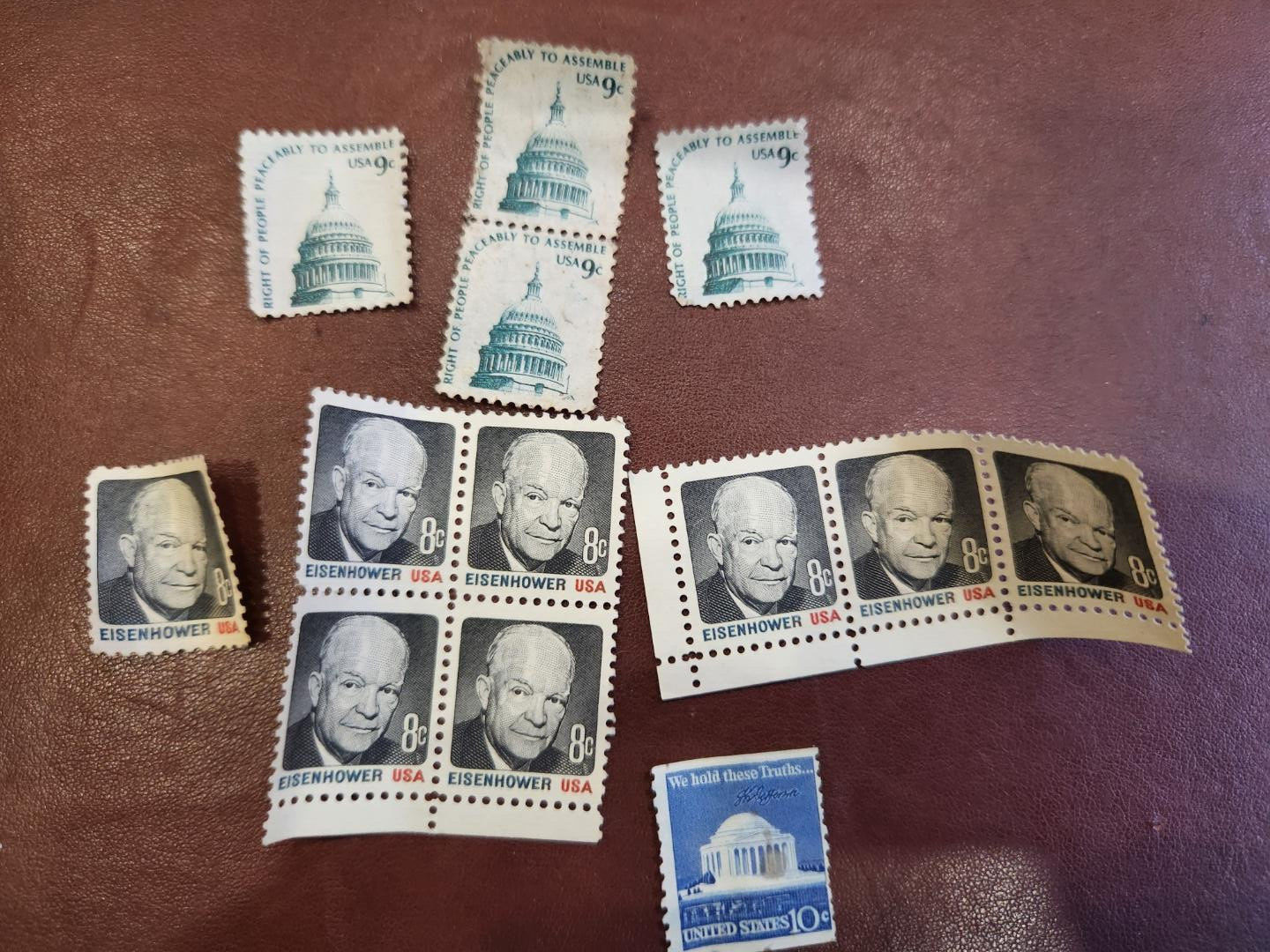 Jefferson Memorial US Postage Stamp We Hold These Truths 10 Cent Unused