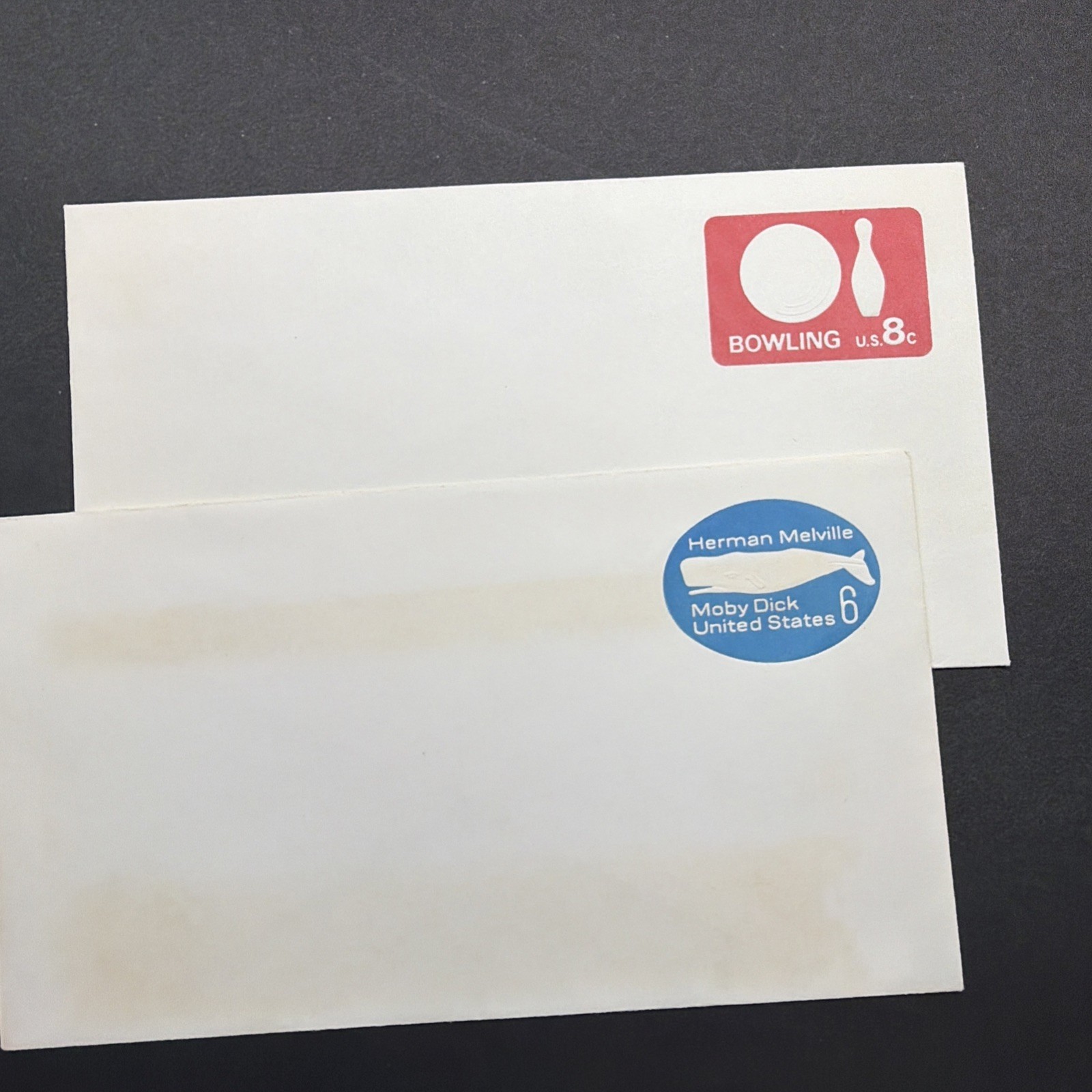 Vintage USPS Postal Stationery Stamped Envelopes Mint MOBY DICK TENNIS MORE