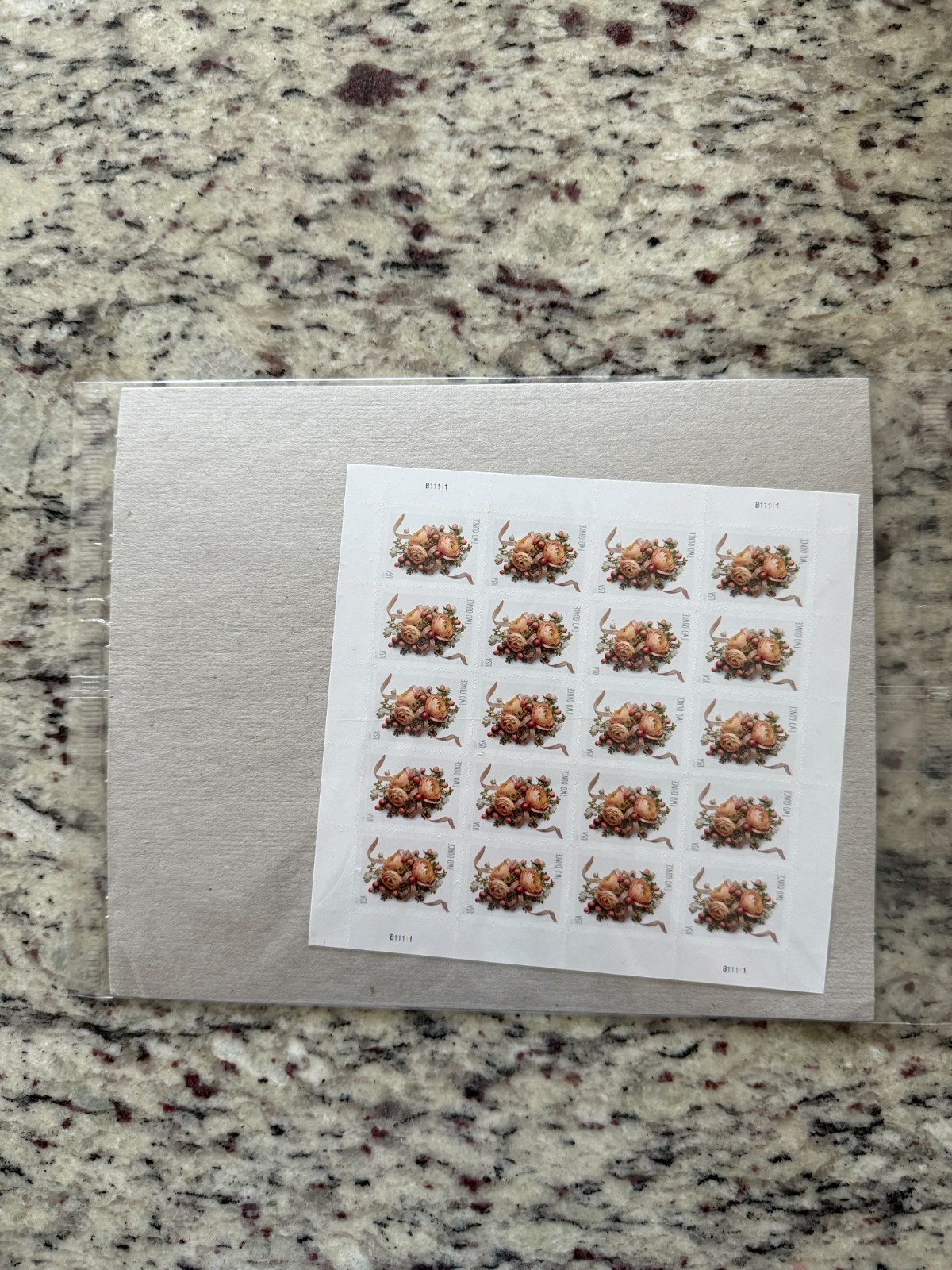 2017 #5200 Sealed Celebration Corsage 2 oz Forever Wedding Invitation Pane of 20
