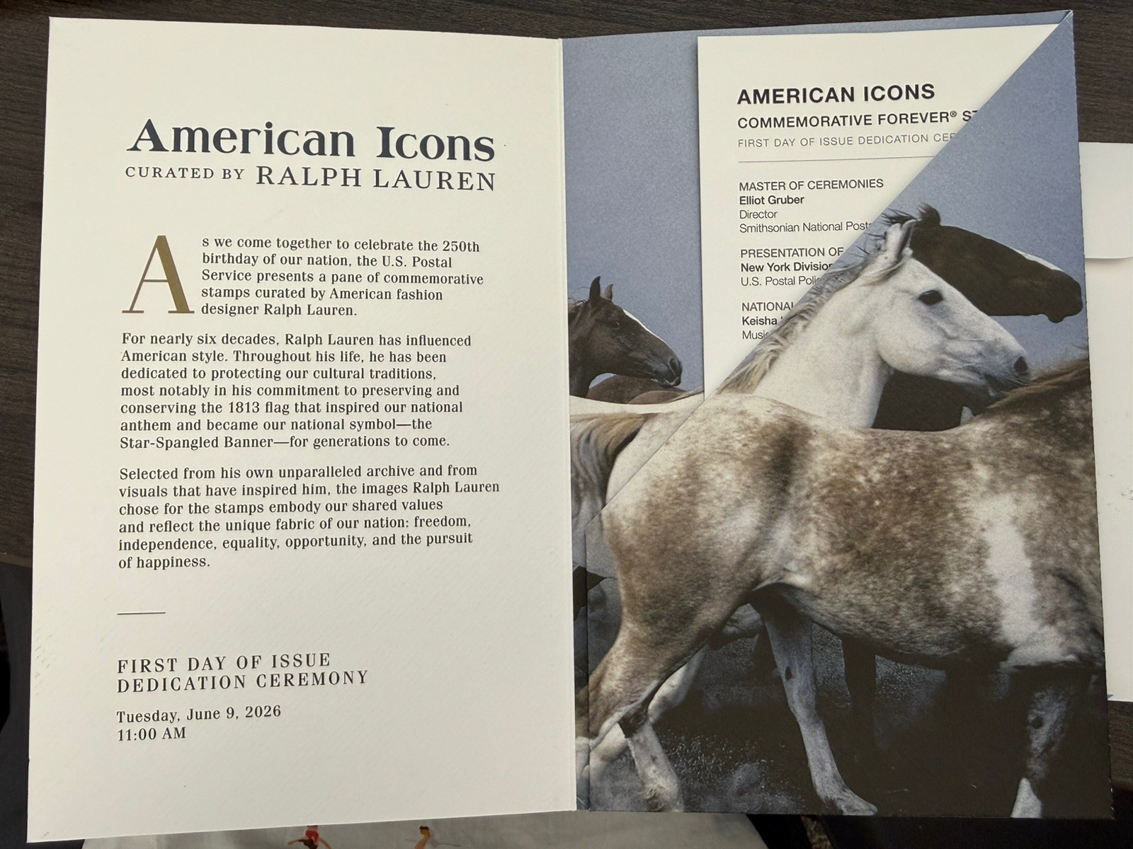 American Icons By RALPH LAUREN 2026 Forever Stamps Limited First Day of Issue