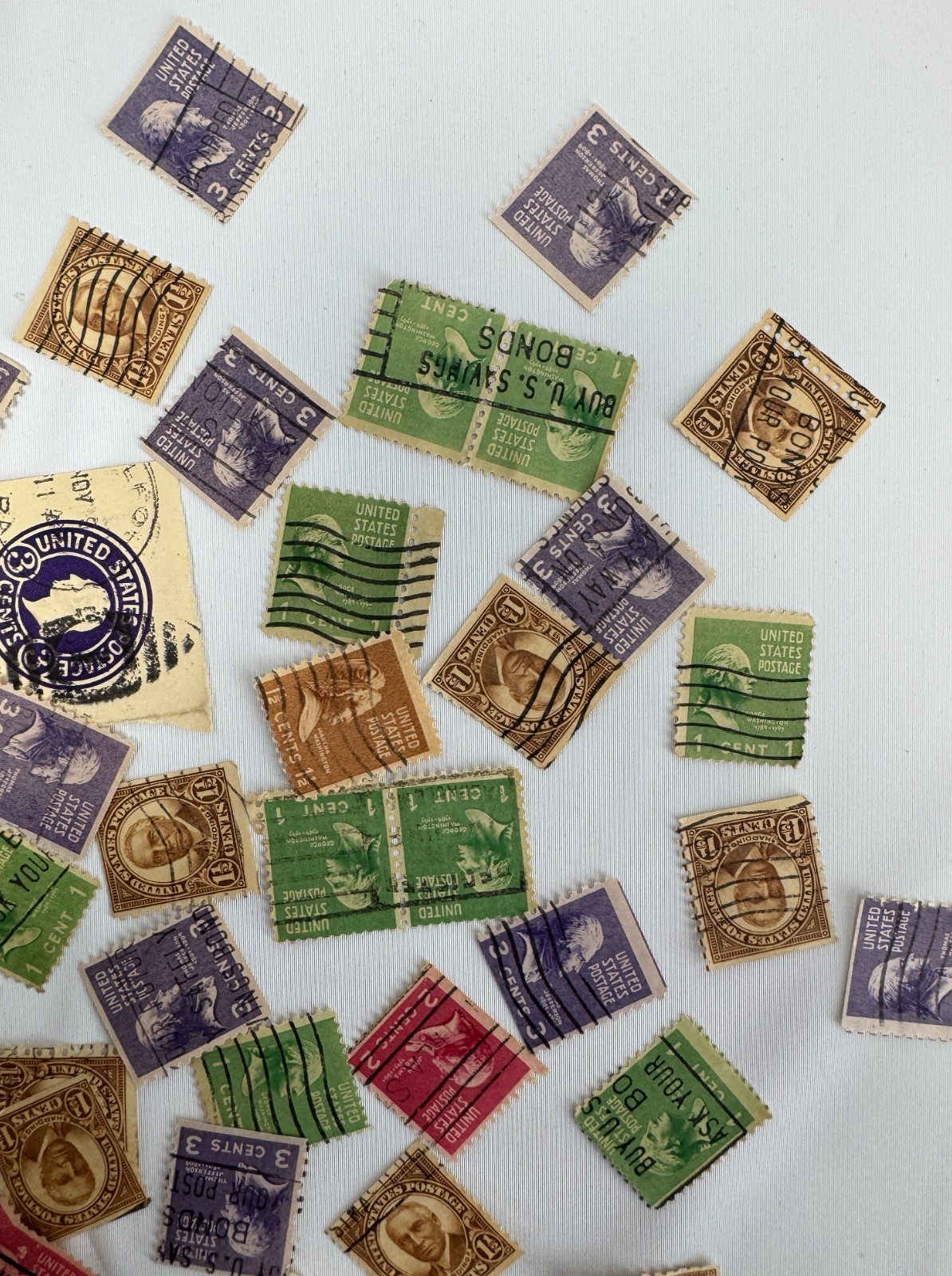 Vintage United States Definitive Postage Stamp Mixture Lot Approx 180+ Used
