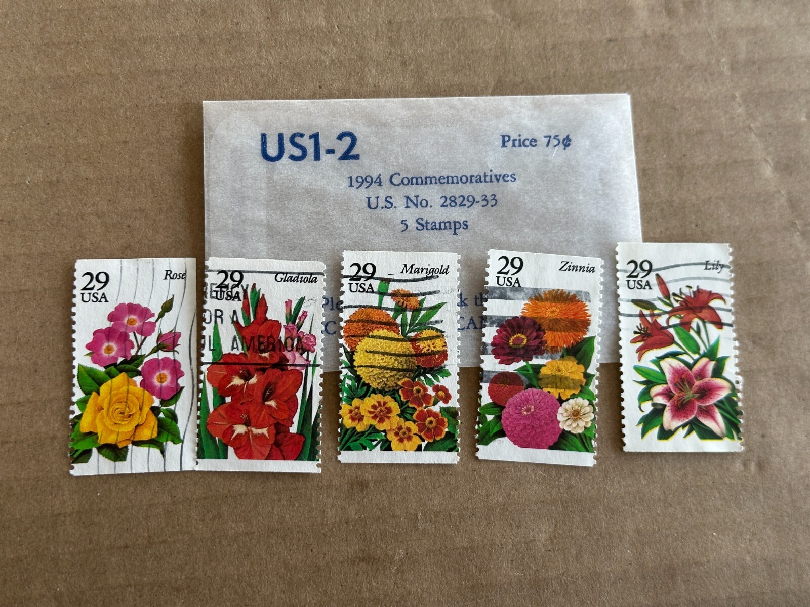 US Stamps 1994 Commemoratives 2829-33 5 Stamps Mystic Stamp Company