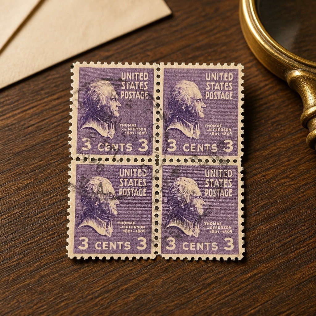 1932 Thomas Jefferson Scott #807~ 3 Cent U.S. Postage Stamp #3177