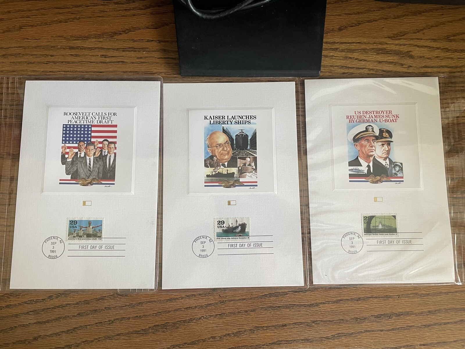 WW2 50th ANN. FLEETWOOD PROOFCARDS FIRST DAY ISSUES GREAT SEAL MINT MEDIA L30