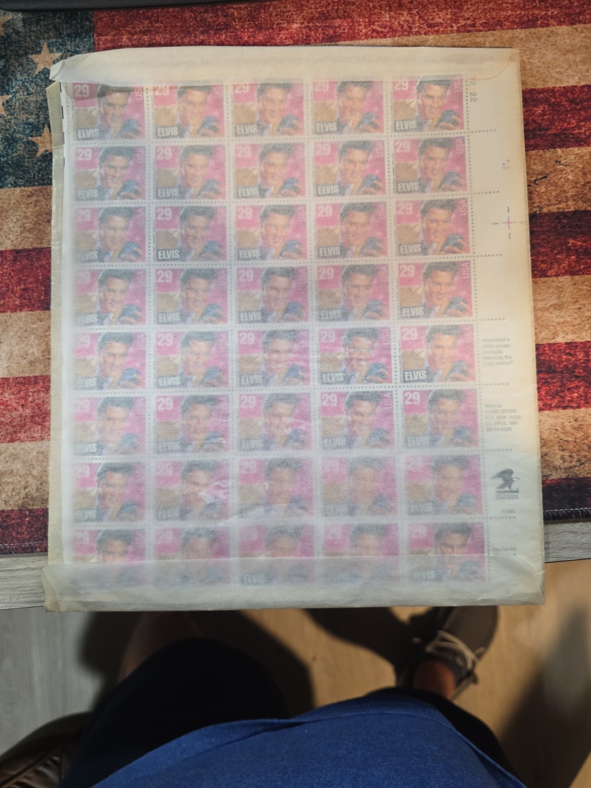 US SCOTT 2721 SHEET OF 40 ELVIS 29 CENTS FACE MNH