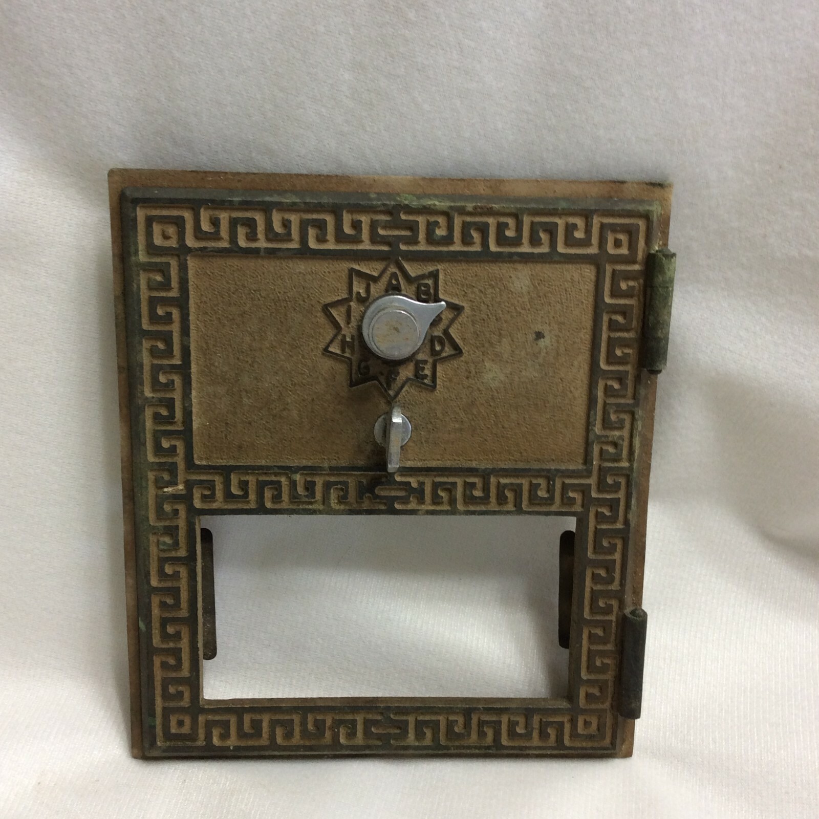 Vintage Post Office Box Door Brass American Device 1961 U.S.P. S.