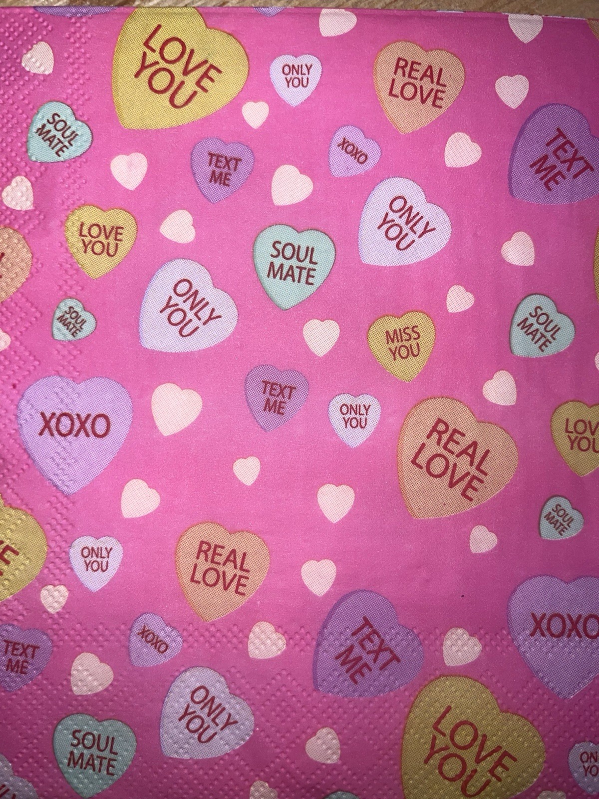 TWO Paper LUNCHEON Decoupage Craft Napkins – Valentines Day Love/hearts/6.5”