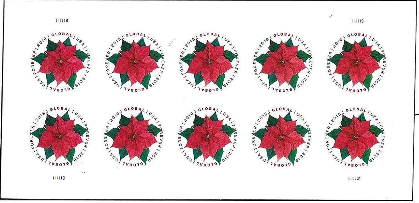 Global Forever Postage Stamps Sheet of 10 International Mail Stamps